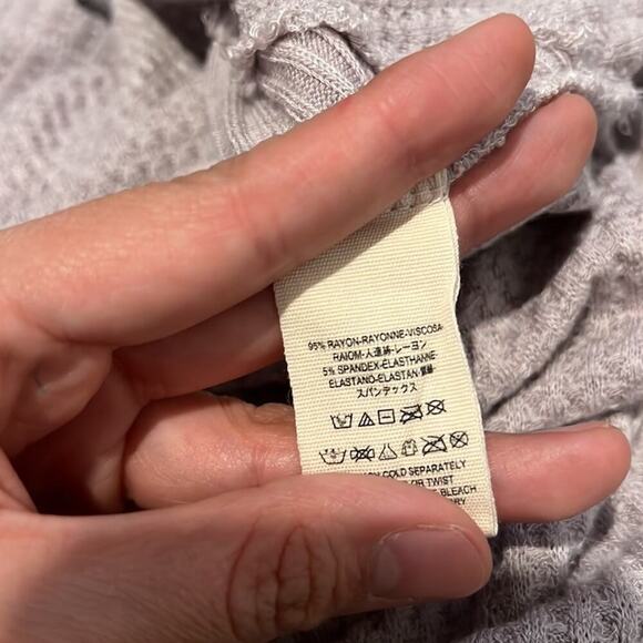 Free People Light Purple Long Sleeve Women Blouse Size Small - Picture 6 of 6